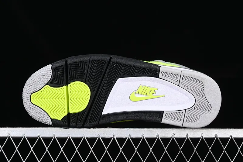 All categories Air Jordan Jordan series basketball shoes Air Jordan 4 Air Jordan 4 Retro "Bred Reimagined" AJ4 Joe 4 fluorescent yellow tennis felt upper DV6773-700
